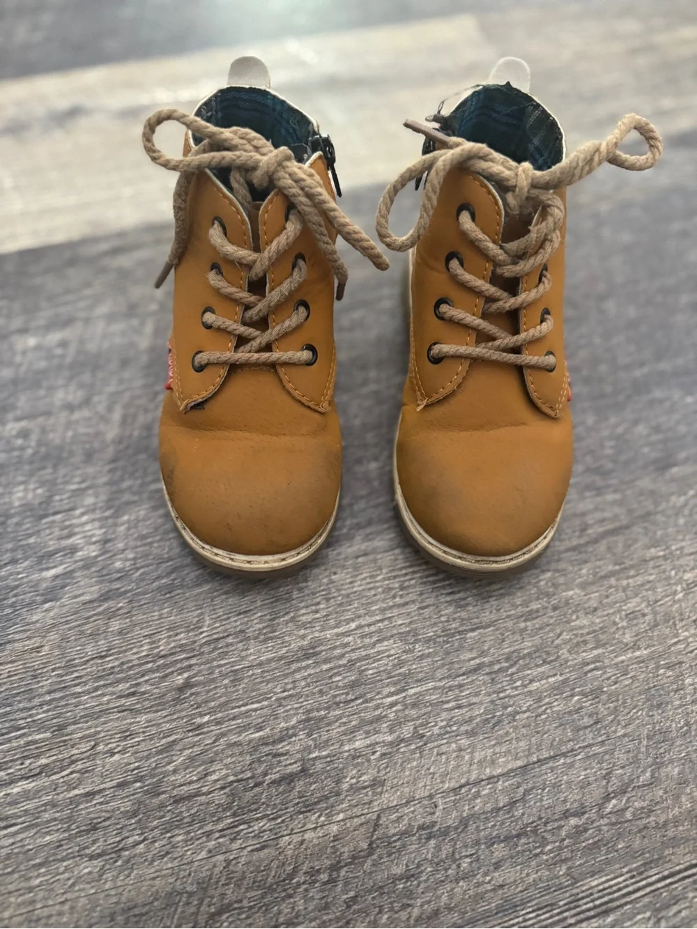 Toddler Boys Tan Chukka Work Boots EU 29